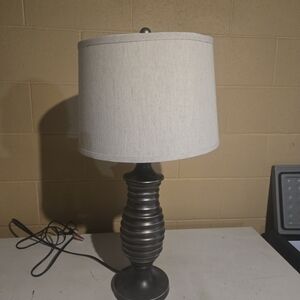 Bed Bath & Beyond Black and Cream Table Lamp